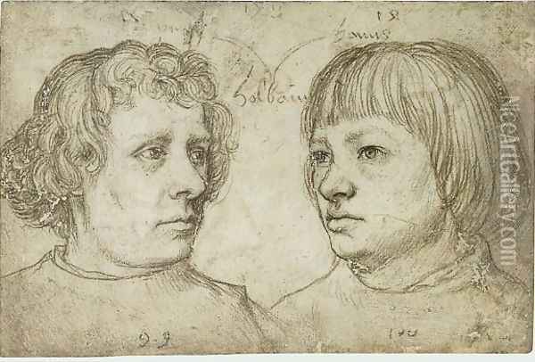 Ambrosius and Hans Holbein the Younger Oil Painting - Hans Holbein the Younger