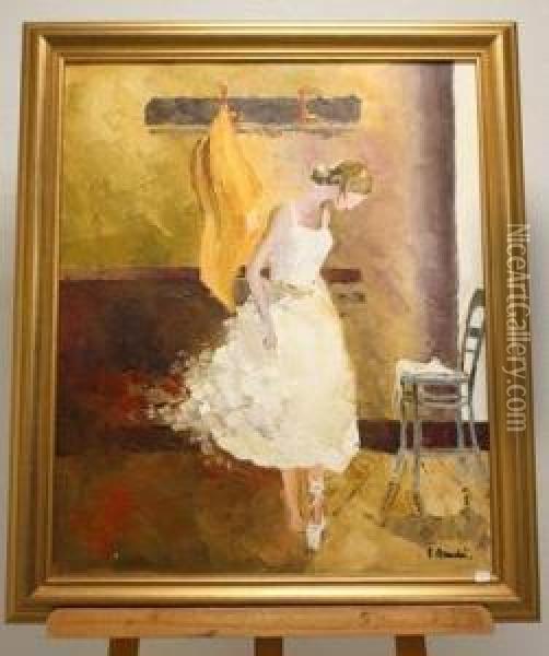 La Danse Oil Painting - E. Bouche
