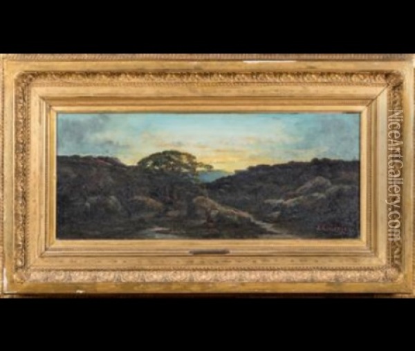Les Gorges De Franchart Oil Painting - Jean-Baptiste Clesinger