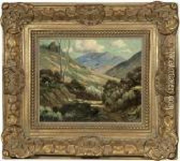 California Landscape Oil Painting - Elmer Wachtel