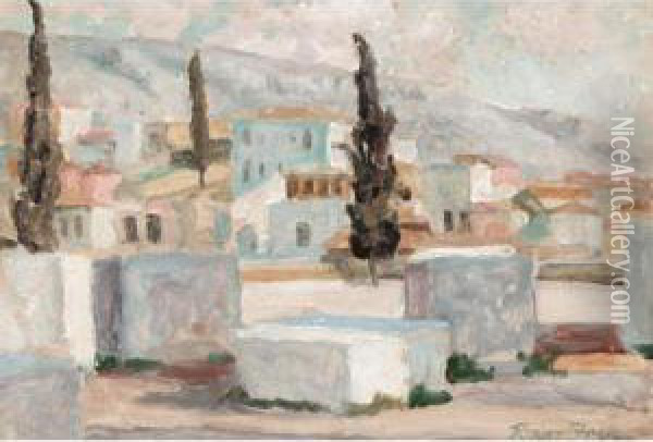 Athens Oil Painting - Roger Eliot Fry