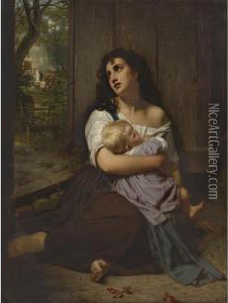 Abandoned Oil Painting - Hugues Merle