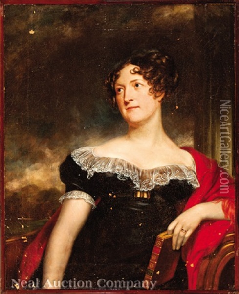 Portrait Of A Lady, Possible Mrs. William Wilson, Nee Miss Carolin Fry (1787-1846) Oil Painting - Thomas Lawrence