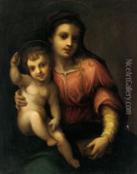 Madonna Col Bambino Oil Painting - Andrea Del Sarto