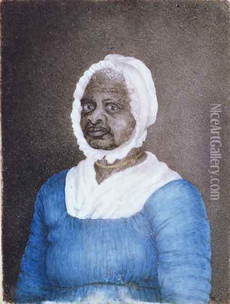 Portrait of Elizabeth Mumbet Freeman c.1742-1829 1811 Oil Painting - Susan Anne Livingston Ridley Sedgwick