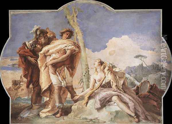 Rinaldo Abandoning Armida 1757 Oil Painting - Giovanni Battista Tiepolo