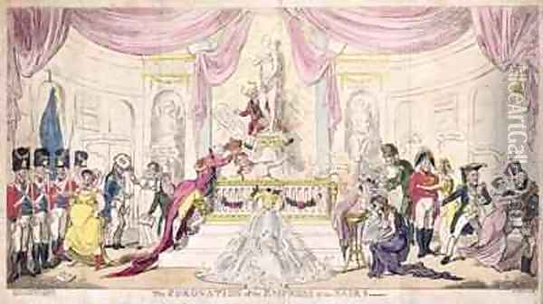 The Coronation of the Empress of the Nairs Oil Painting - George Cruikshank I