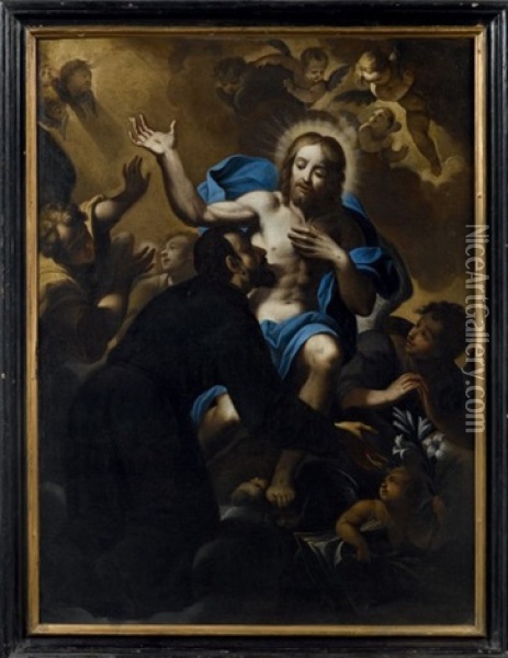 La Vision D'un Saint Oil Painting - Stefano Magnasco