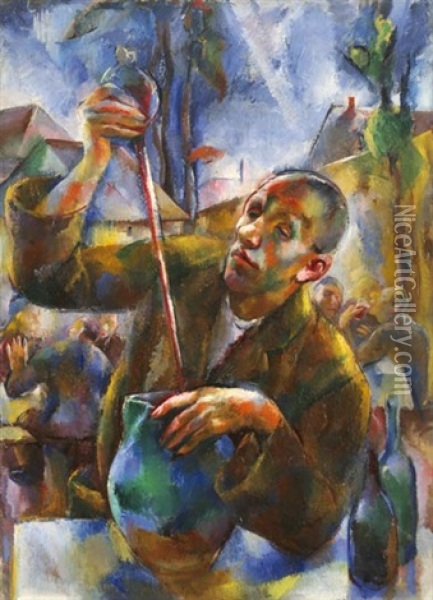 Harvest Oil Painting - Vilmos Aba-Novak