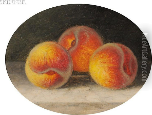 Still Life With Peaches Oil Painting - Robert Spear Dunning