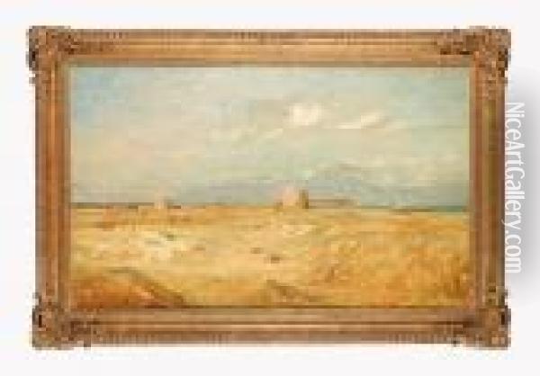 Felixstowe Ferry Golf Course, Suffolk Oil Painting - Lionel Percy Smyth