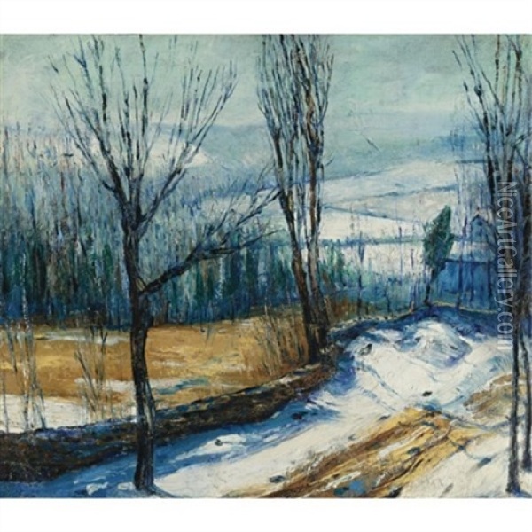 Jersey Woods Oil Painting - George Bellows