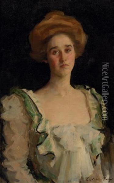 Portrait Of Mrs. Frank Mcfadden Oil Painting - Cecilia Beaux