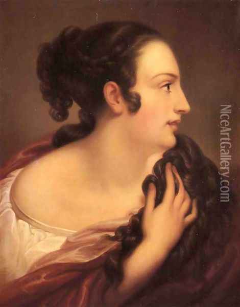 A Roman Lady Oil Painting - Rembrandt Peale