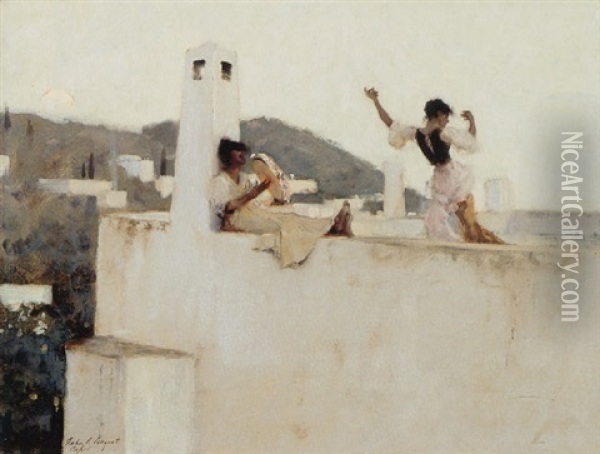 Rosina - Capri Oil Painting - John Singer Sargent