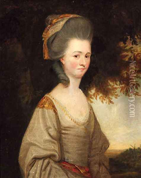 Portrait of a lady Oil Painting - Gainsborough Dupont