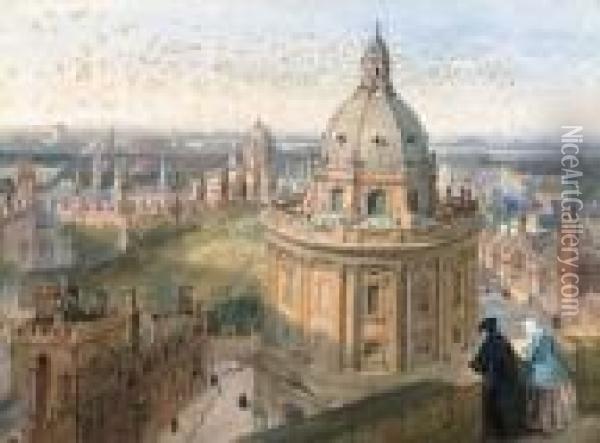 Radcliffe Camera, Oxford Oil Painting - William Leighton Leitch