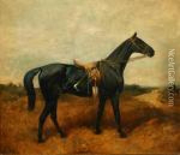 Lady Compton's Second Horse 'polish' Oil Painting - John Emms