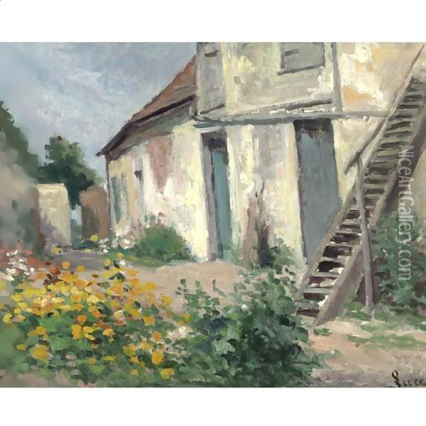 Rolleboise, La Maison De L'Artiste Oil Painting - Maximilien Luce