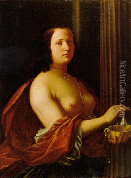 El Banquete De Cleopatra Oil Painting - Pierre Mignard the Elder