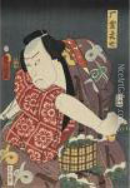 Kabuki Actor Oil Painting - Kunisada