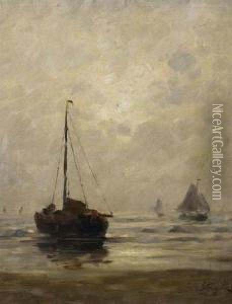Marine. Oil Painting - Alphonse Stengelin