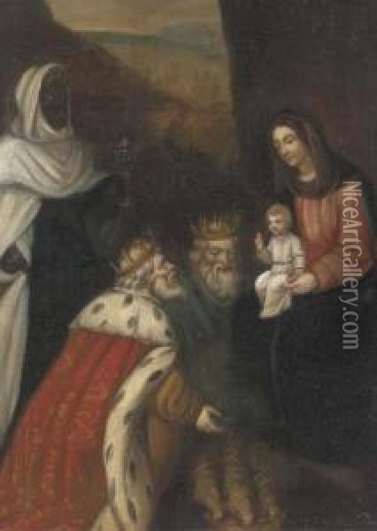 The Adoration Of The Magi Oil Painting - Pedro De Orrente