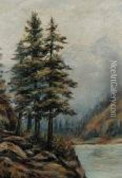 Untitled - Sproat Lake [klitsa Mountain] Oil Painting - Emily M. Carr