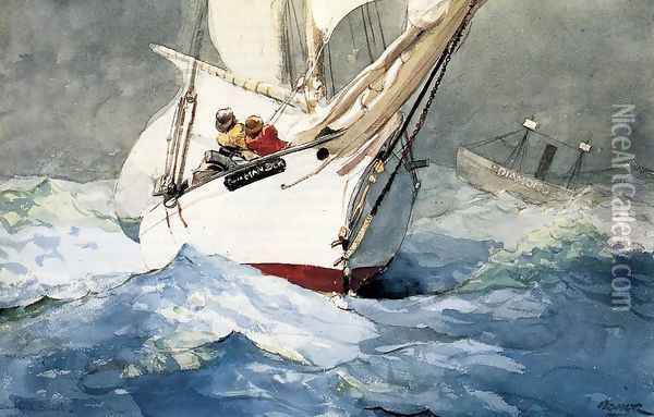 Diamond Shoal Oil Painting - Winslow Homer