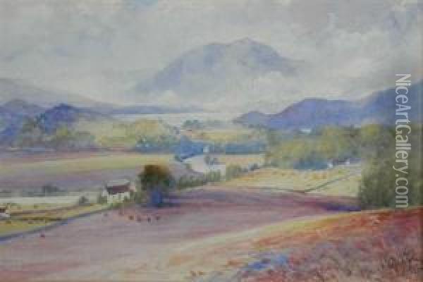 Ben Venue, Loch Achray Oil Painting - John Blair