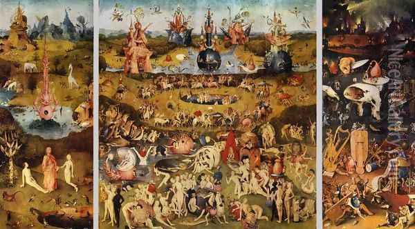 Triptych of Garden of Earthly Delights 2 Oil Painting - Hieronymous Bosch