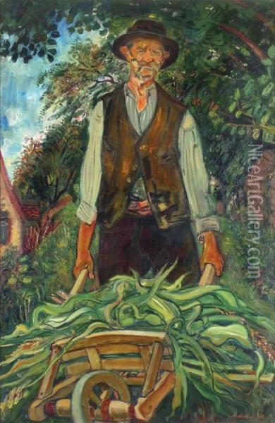 The Gardener Oil Painting - Abraham Mintchine
