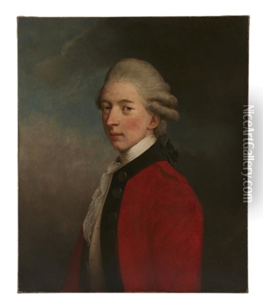 Portrait Of Thomas Everard Oil Painting - Hugh Douglas Hamilton