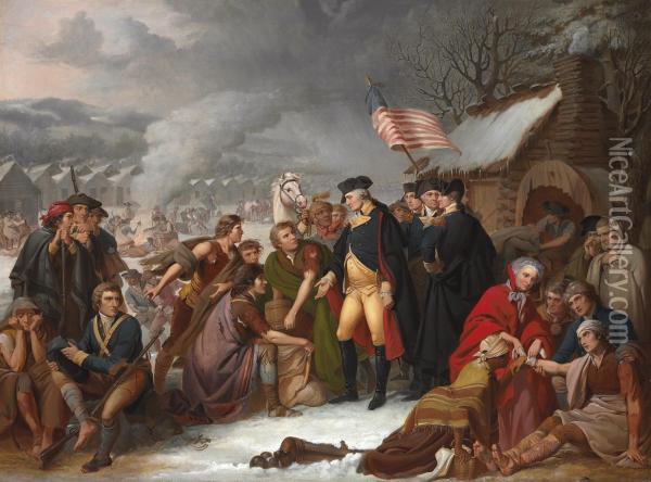 George Washington At Valley Forge Oil Painting - Tompkins Harrison Matteson