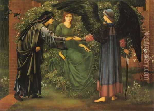 The Heart of the Rose Oil Painting - Sir Edward Coley Burne-Jones