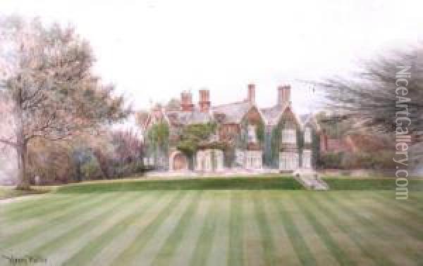 A View Of Shelton Hall, Shrewsbury Oil Painting - Henry Walton