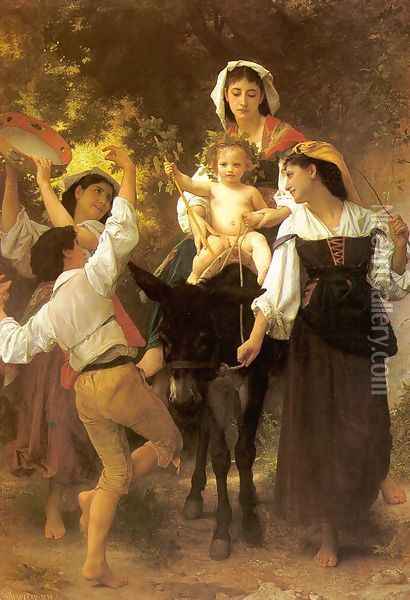 Return from the Harvest 1878 Oil Painting - William-Adolphe Bouguereau