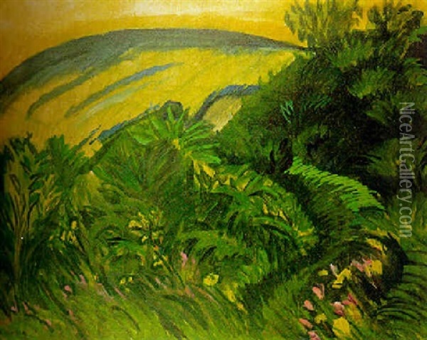 Dunen Und Meer, Fehmarn Oil Painting - Ernst Ludwig Kirchner