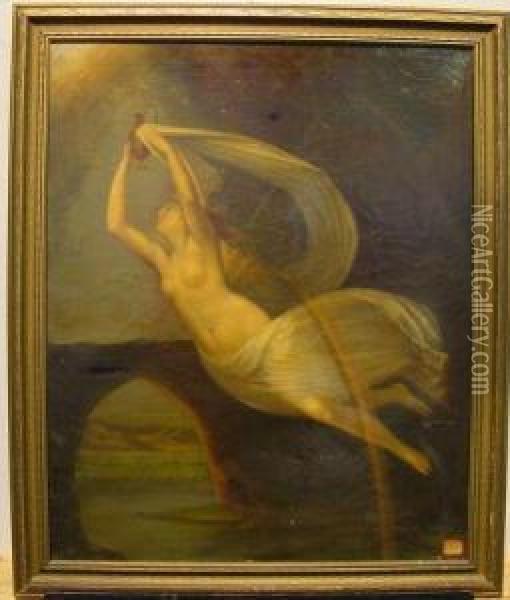 Iris Carrying The Sky And River Waters To Olympus Oil Painting - Guy Head