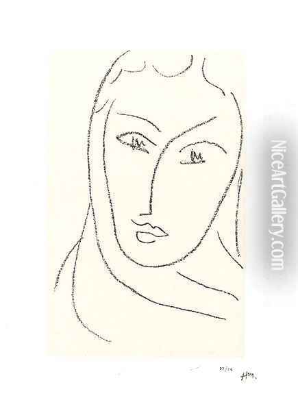 Jeune femme au foulard Oil Painting - Henri Matisse