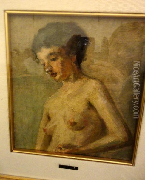 Nudo Pensieroso Oil Painting - Dante Conte