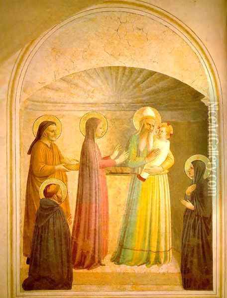 Presentation of Jesus in the Temple 2 Oil Painting - Angelico Fra