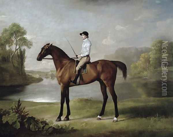 The Marquess of Rockinghams Scrub, with John Singleton up, 1762 Oil Painting - George Stubbs