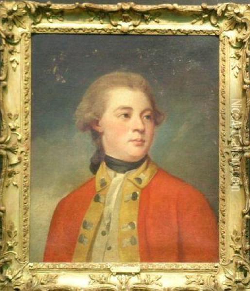Portrait Of Sir Michael Fleming, Bart. Oil Painting - George Romney