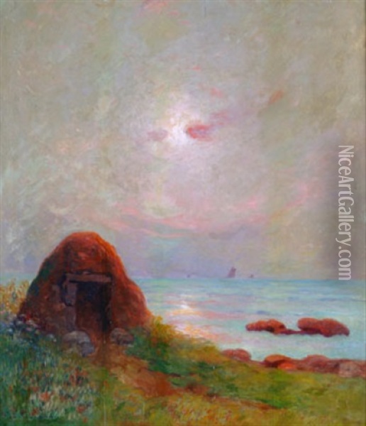 La Cabane Du Pecheur Oil Painting - Ferdinand du Puigaudeau
