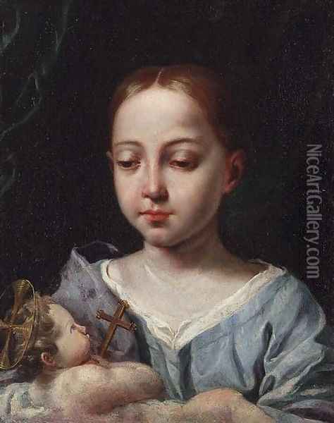 The Madonna and Child Oil Painting - Antonio Amorosi