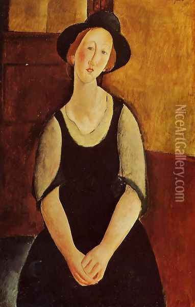 Thora Klinckowstrom Oil Painting - Amedeo Modigliani