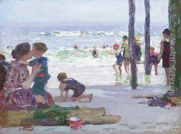 Beach Scene 2 Oil Painting - Edward Henry Potthast