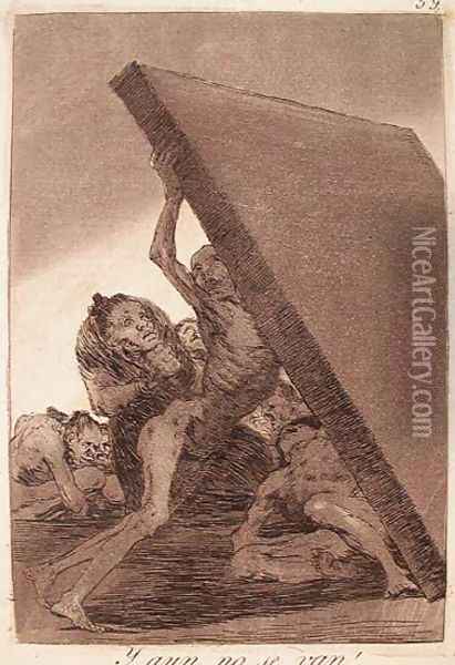 And Still They Don't Go! Oil Painting - Francisco De Goya y Lucientes