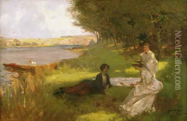 The Picnic Oil Painting - James Wallace